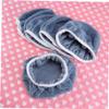 JECOMPRIS 5-Piece Coral Fleece Car Polishing Waxing Bonnet Set 9-10 Inch Soft Grip Pads for Dual-Action Polishers for Auto Detailing and Buffing view 2