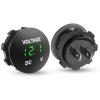 Automobile Voltmeter Detection Voltage Meter Retrofit On-Board USB Car Charging Bottle DC 5V-48V LED Digital Display with Socket(Red) view 4