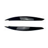 2 Pcs Car Headlight Eye Lid Covers Black Trim ABS Carbon Fiber Eye-catching Compatible with BMW 1 Series E87 E88 E81 E82 Eyelids Brows view 1