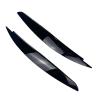 2 Pcs Car Headlight Eye Lid Covers Black Trim ABS Carbon Fiber Eye-catching Compatible with BMW 1 Series E87 E88 E81 E82 Eyelids Brows view 3