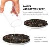 KWSAAHU 2 Pack Absorbent Car Ceramic Coaster Cup Holder, Car Accessories with Cork Back and Finger Slots, Non-Slip Shock Absorption for Both Men and Women Animal Forest view 4