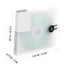 Ciieeo CD Storage Case 12 Capacity Disc Holder Organizer Zipper Waterproof CD/DVD Storage Bag for Travel and Home Use view 2