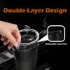 LoopTime Leakproof Car Trash Can,Mini Car Trash Bin for SUV and Truck,Small Removable Liner Cars Garbage Can,Waterproof Automotive TrashCan for Vehicle,Home,Office,Multipurpose,Easy to Clean (Black 2) view 2