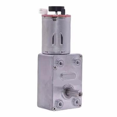 JGY-370 DC Motor with Hall Encoder, 6V/12V/24V, Self-Locking Metal Gear, for Robotics and Home Appliances (90RPM 12V)
