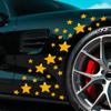 30 Pcs Star Vinyl Car Stickers Stars Car Body Sticker Star DIY Laptop Wall Home Decoration (Reflective Yellow) view 1