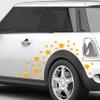 30 Pcs Star Vinyl Car Stickers Stars Car Body Sticker Star DIY Laptop Wall Home Decoration (Reflective Yellow) view 2