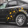 30 Pcs Star Vinyl Car Stickers Stars Car Body Sticker Star DIY Laptop Wall Home Decoration (Reflective Yellow) view 3