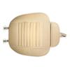 Universal Car Front Seat Cover, Beige PU, Anti-Slip Waterproof Cushion view 1