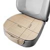 Universal Car Front Seat Cover, Beige PU, Anti-Slip Waterproof Cushion view 2
