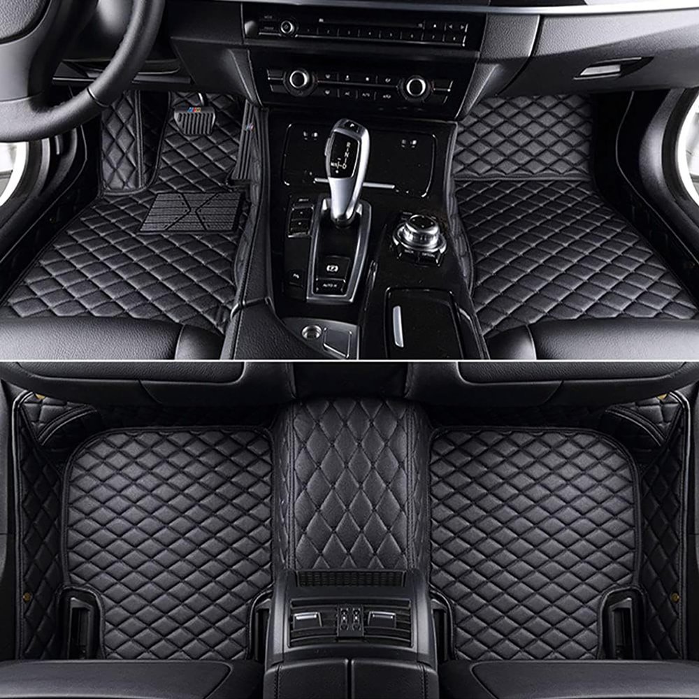 NYIFXFRV Full Coverage Car Floor Mats for Mercedes-Benz GLB 250 2020-2025, All Weather Waterproof Non-Slip Front Rear Mat, Vehicle Interior Floor Accessories,Black