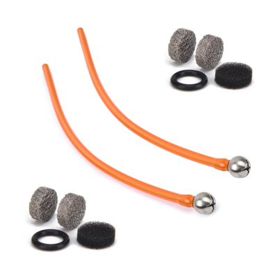Tucool Racing Foam Cannon Replacement Kit 9.8 Inch Silicone Suction Tube with 2PCS Stainless Steel Filter Balls & Mesh Filter, Upgraded Copper Connector, Fits Most Foam Lances (Orange 9.8 Inch)