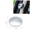 Happyyami Single Small Circular Vehicle Mirror Frameless Wide Angle Rearview Assistant Mirror Resistant for Cars Trucks Suvs Rvs Easy Adhesive Installation view 2