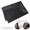 Sgqtqybk DIY Motorcycle Seat Cover Leather Flexible Seat Protector for Most Motorcycle Black 33x27 inch Cover view 4