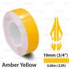 Self-Adhesive Vinyl Pin Stripe Roll Decal Sticker Tape 32ft 9.80m - AMBER YELLOW, 3/4" | 19mm, Universally Compatible for Cars, Trucks, Vans, Motorcycles, Bikes, Helmets, Arts & Crafts view 2