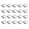 BWBWND 20 PCS Stainless Steel Hose Clamps, 1/2" to 3/4" Stainless Steel Worm Gear Hose Clamp Set, Adjustable Fuel Line Clamps for Plumbing/Automotive/Mechanical Applications view 1