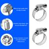 BWBWND 20 PCS Stainless Steel Hose Clamps, 1/2" to 3/4" Stainless Steel Worm Gear Hose Clamp Set, Adjustable Fuel Line Clamps for Plumbing/Automotive/Mechanical Applications view 3