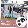 VOSAREA Trailer Coupler Lock Plated Tongue Lock for Rv Utility Trailers Portable and Stylish Hitch Security with Keys Durable Design view 3