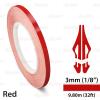 AutoXpress Motors Group Self-Adhesive Vinyl Pin Stripe Roll Decal Sticker Tape 32ft 9.80m - RED, 1/8" | 3mm, Universally Compatible for Cars, Trucks, Vans, Motorcycles, Bikes, Helmets, Arts & Crafts view 2