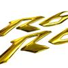 3D Pop Up Logo Emblem Badge Sticker Side Fender Decal Compatible with Yamaha YZF R6 S (Gold) view 2