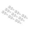 DSIUYT 50Pcs White Retainer Clip Door Trim Panel Push Type Bumper Fastener Nylon Rivet Compatible for Chevrolet GM Truck view 1