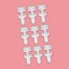 DSIUYT 50Pcs White Retainer Clip Door Trim Panel Push Type Bumper Fastener Nylon Rivet Compatible for Chevrolet GM Truck view 2