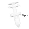DSIUYT 50Pcs White Retainer Clip Door Trim Panel Push Type Bumper Fastener Nylon Rivet Compatible for Chevrolet GM Truck view 3