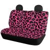 WUYOJUXA Pink Leopard Print Car Seat Cover Full Set Breathable Seat Cushion Protectors Soft Non-Slip Vehicle Cushion Protector for Sedan Suvs Car view 3