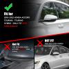White Left Driver Side Mirror Cover Cap Housing Compatible with 2018 2019 2020 2021 2022 Honda Accord Touring and Touring Hybrid with Turn Signal Model view 2