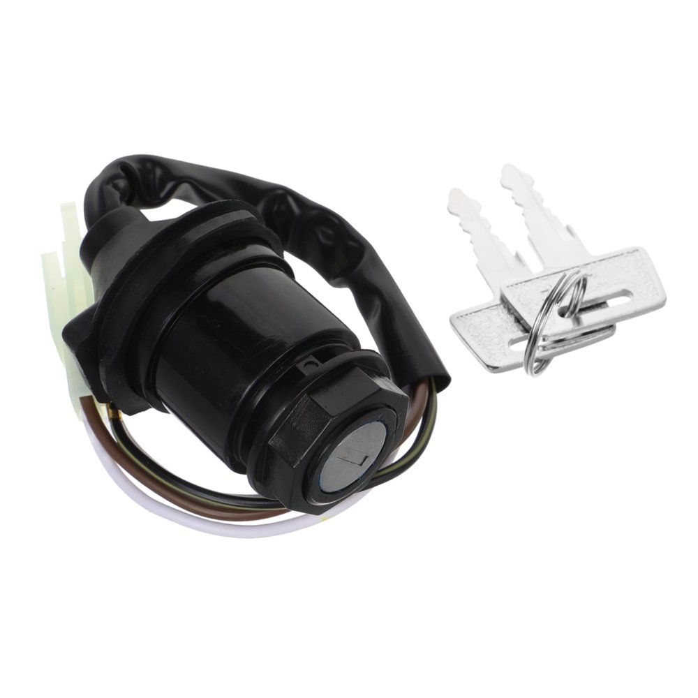 JUMPLAWN Motorcycle Ignition Switch Key Ignition Switch Replacement for Mini Bikes Atvs Durable Design for Easy Installation Optimal Performance for Motorcycle Electrical Systems