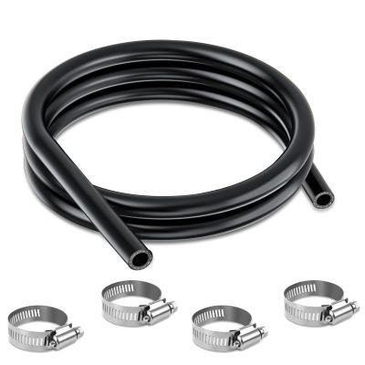 Boltigen 3/8 ID Transmission Oil Cooler Hose, 5FT Transmission Cooler Line for Power Steering, Hydraulic Systems, 300PSI Power Steering Hose, SAE J1532 (3/8''-5FT)