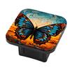 Hitch Cover Fits for 2-Inch Hitch,Butterfly with A Cityscape at Sunset in The Background Rubber Trailer Hitch Cover Tube Plug Insert,Car Exterior Accessories, Receiver Tube Hitch Plug view 1