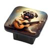 Hitch Cover Fits for 2-Inch Hitch,Cute Happy Pug Dog Playing Guitar with Full-Body Portrait Rubber Trailer Hitch Cover Tube Plug Insert,Car Exterior Accessories, Receiver Tube Hitch Plug view 1