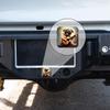 Hitch Cover Fits for 2-Inch Hitch,Cute Happy Pug Dog Playing Guitar with Full-Body Portrait Rubber Trailer Hitch Cover Tube Plug Insert,Car Exterior Accessories, Receiver Tube Hitch Plug view 4