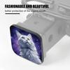 Hitch Cover Fits for 2-Inch Hitch,White Cat Looks Up at The Starry Sky Rubber Trailer Hitch Cover Tube Plug Insert,Car Exterior Accessories, Receiver Tube Hitch Plug view 3