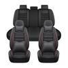 LEYPOCO for Nissan Ariya 2023-2025 Seat Covers,Waterproof,Abrasion-Resistant PU Leather Full Set Seat Cover(Luxury Black&Red) view 1