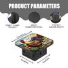 Hitch Cover Fits for 2-Inch Hitch,Rooster in A Village - Themed Stained - Glass Setting Rubber Trailer Hitch Cover Tube Plug Insert,Car Exterior Accessories, Receiver Tube Hitch Plug view 2