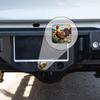 Hitch Cover Fits for 2-Inch Hitch,Rooster in A Village - Themed Stained - Glass Setting Rubber Trailer Hitch Cover Tube Plug Insert,Car Exterior Accessories, Receiver Tube Hitch Plug view 4