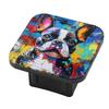 Hitch Cover Fits for 2-Inch Hitch,French Bulldog Portrait in A Spray - Paint Manner Rubber Trailer Hitch Cover Tube Plug Insert,Car Exterior Accessories, Receiver Tube Hitch Plug view 1