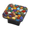 Hitch Cover Fits for 2-Inch Hitch,Colorful Rocks in Diverse Arrangement Rubber Trailer Hitch Cover Tube Plug Insert,Car Exterior Accessories, Receiver Tube Hitch Plug view 1