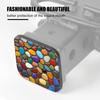 Hitch Cover Fits for 2-Inch Hitch,Colorful Rocks in Diverse Arrangement Rubber Trailer Hitch Cover Tube Plug Insert,Car Exterior Accessories, Receiver Tube Hitch Plug view 3