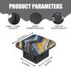 Hitch Cover Fits for 2-Inch Hitch,Marble Pattern with Flowing Textures Rubber Trailer Hitch Cover Tube Plug Insert,Car Exterior Accessories, Receiver Tube Hitch Plug view 2