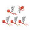 CETEOR 5-30 Set M6 Iron Zinc Hydraulic Grease Nipple Fittings Straight/45/90 Degree Angle Grease Nipple Fittings(5pcs 45 Degree) view 1