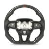 WHXIDKAUS Forged Dry Carbon Fiber Steering Wheel Perforated Leather Replacement Compatible with Dodge Challenger Charger Compatible with SRT Hellcat 20152022 view 1