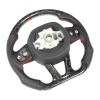 WHXIDKAUS Forged Dry Carbon Fiber Steering Wheel Perforated Leather Replacement Compatible with Dodge Challenger Charger Compatible with SRT Hellcat 20152022 view 4