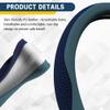 HQRNYP Car Steering Wheel Cover, Steering Wheel Accessories, Universal 15 Inch Microfiber Breathable LCE Silk, Car Accessories Breathable Anti-Slip Protector Universal for SUV Sedan Truck (Blue) view 4