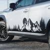 Mountain Forest Landscape Car Decal, Large Side Door Sticker, 74.6 x 15 inches, Black S1799 (Black) view 1