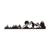 Mountain Forest Landscape Car Decal, Large Side Door Sticker, 74.6 x 15 inches, Black S1799 (Black) view 3