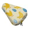 ZERAOKE Waterproof Bike Seat Cover, Universal Adjustable Non-Slip Bicycle Saddle Protector for Rain Commuting Cycling, Yellow Chicken, Durable Oxford Seat Cover for Mountain Folding Bikes view 1