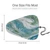 ZERAOKE Waterproof Bike Seat Cover, Universal Adjustable Non-Slip Bicycle Saddle Protector for Rain Commuting Cycling, Teal Gold Marble, Durable Oxford Seat Cover for Mountain Folding Bikes view 2
