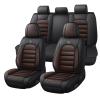 Megaseat Truck Seat Covers for GMC Sierra 2500 2007-2026, Waterproof Nappa Leather Full Coverage Car Seat Cover, Muscle Sport Style Auto Interior Covers Full Set Black&Coffee view 1